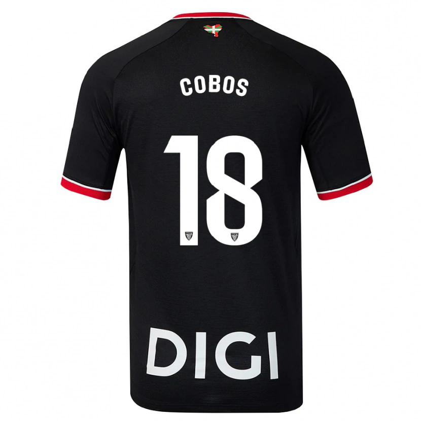 Danxen Dames Alain Cobos #18 Zwart Wit Rood Uitshirt Uittenue 2026/27 T-Shirt België