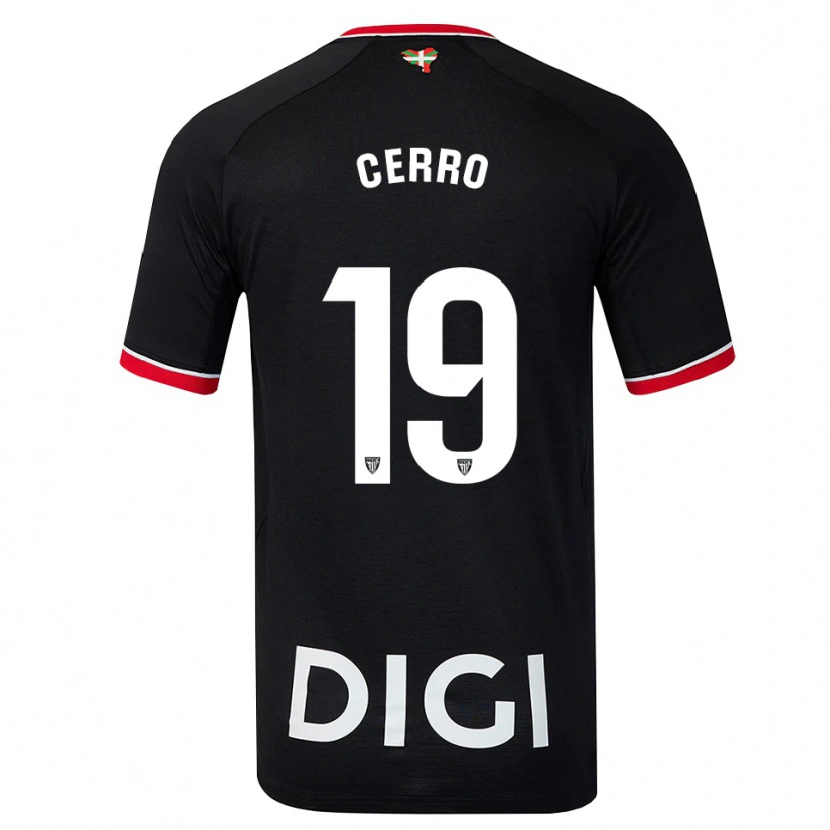 Danxen Dames Mariana Cerro Galán #19 Zwart Wit Rood Uitshirt Uittenue 2026/27 T-Shirt België