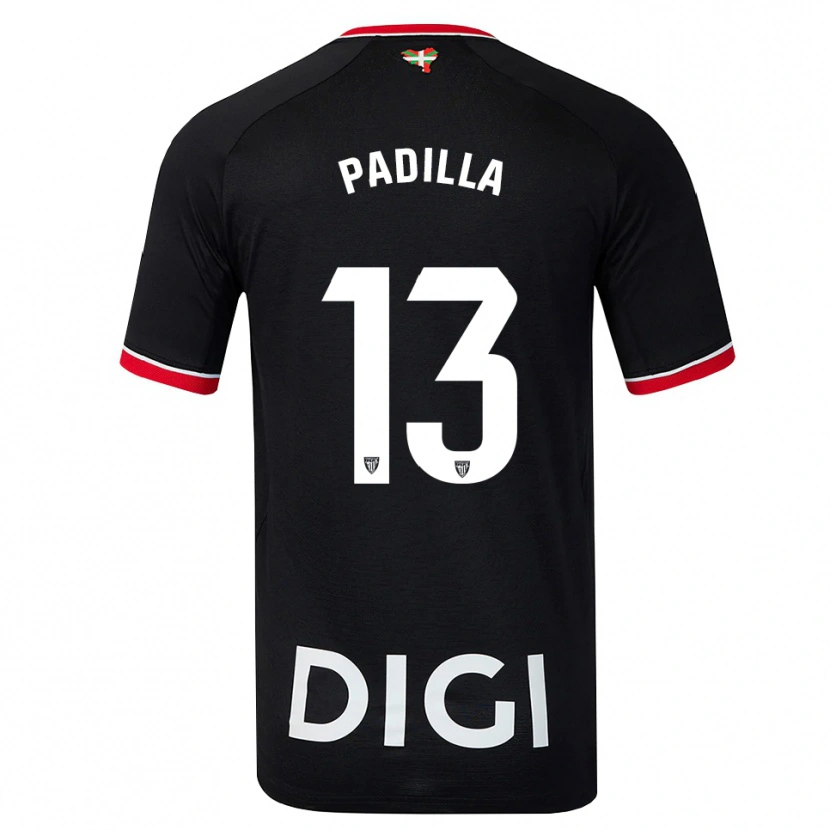 Danxen Dames Álex Padilla #13 Zwart Wit Rood Uitshirt Uittenue 2026/27 T-Shirt België