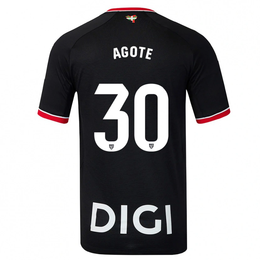 Danxen Dames Daniela Agote Aguirre #30 Zwart Wit Rood Uitshirt Uittenue 2026/27 T-Shirt België