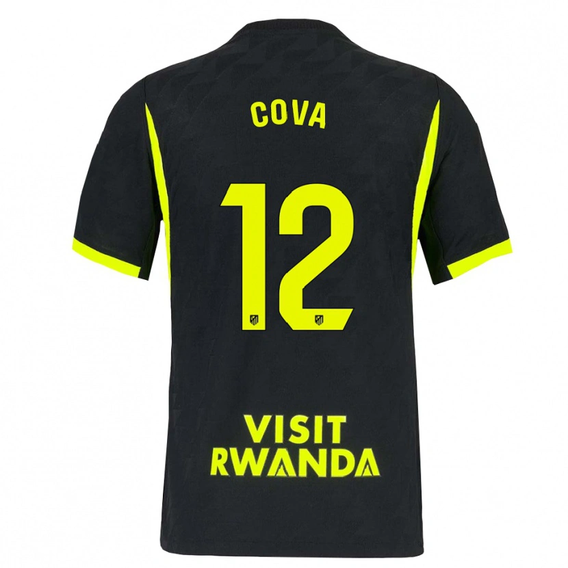 Danxen Dames Adrian Cova #12 Heldergroen Zwart Uitshirt Uittenue 2026/27 T-Shirt België