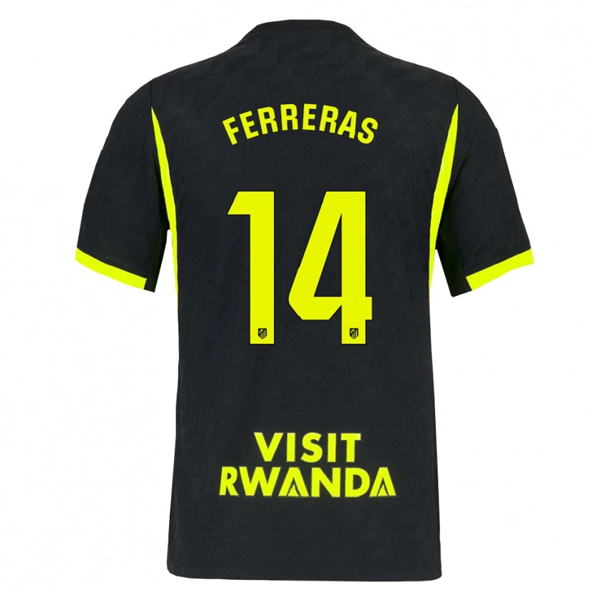 Danxen Dames Adrian Ferreras #14 Heldergroen Zwart Uitshirt Uittenue 2026/27 T-Shirt België