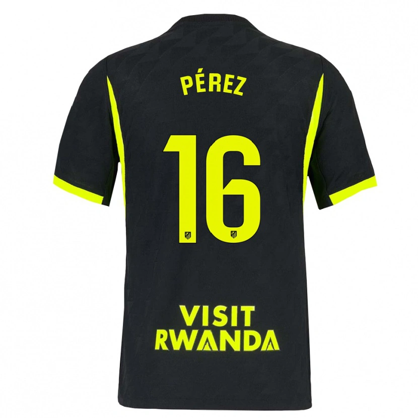 Danxen Dames Dani Pérez #16 Heldergroen Zwart Uitshirt Uittenue 2026/27 T-Shirt België