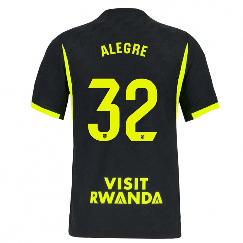 Danxen Dames Juan Alegre #32 Heldergroen Zwart Uitshirt Uittenue 2026/27 T-Shirt België