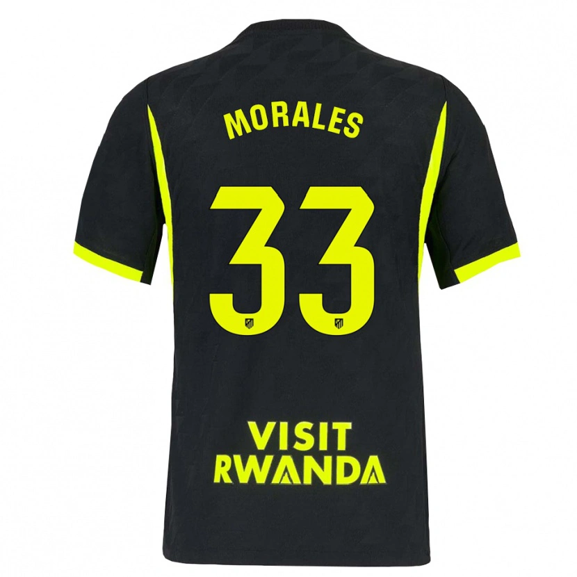 Danxen Dames Luismi Morales #33 Heldergroen Zwart Uitshirt Uittenue 2026/27 T-Shirt België