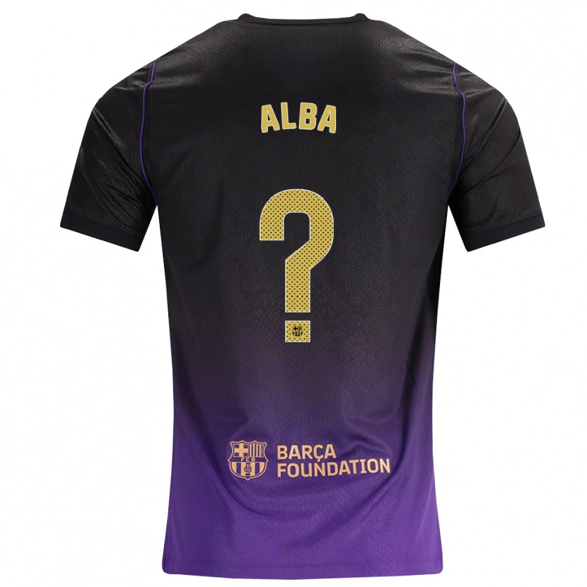 Danxen Dames Javi Alba #0 Paars Geel Zwart Uitshirt Uittenue 2026/27 T-Shirt België