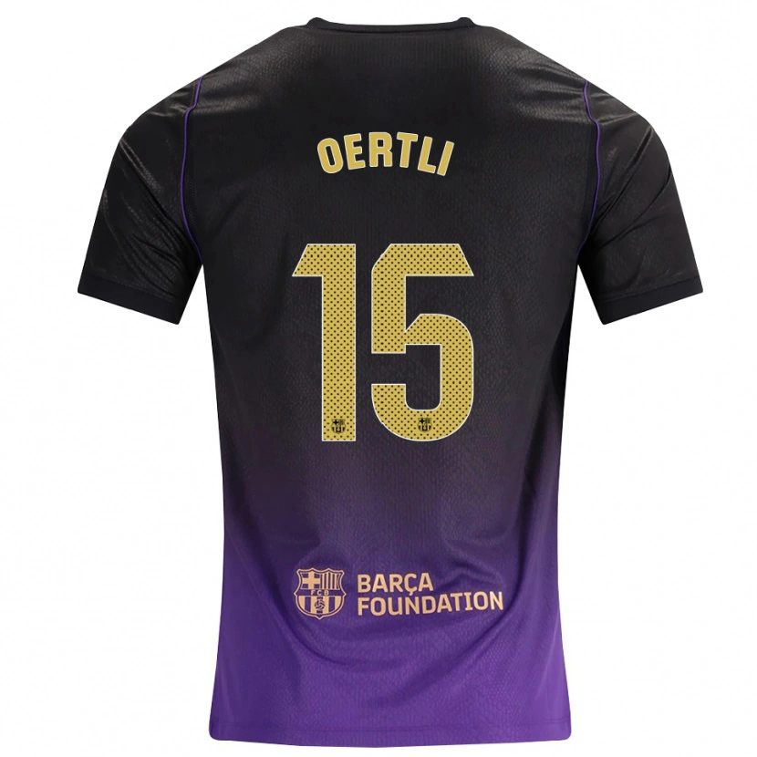 Danxen Dames Lorenzo Oertli #15 Paars Geel Zwart Uitshirt Uittenue 2026/27 T-Shirt België