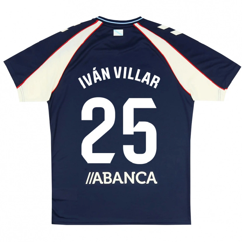 Danxen Dames Iván Villar #25 Koninklijk Blauw Rood Wit Uitshirt Uittenue 2026/27 T-Shirt België
