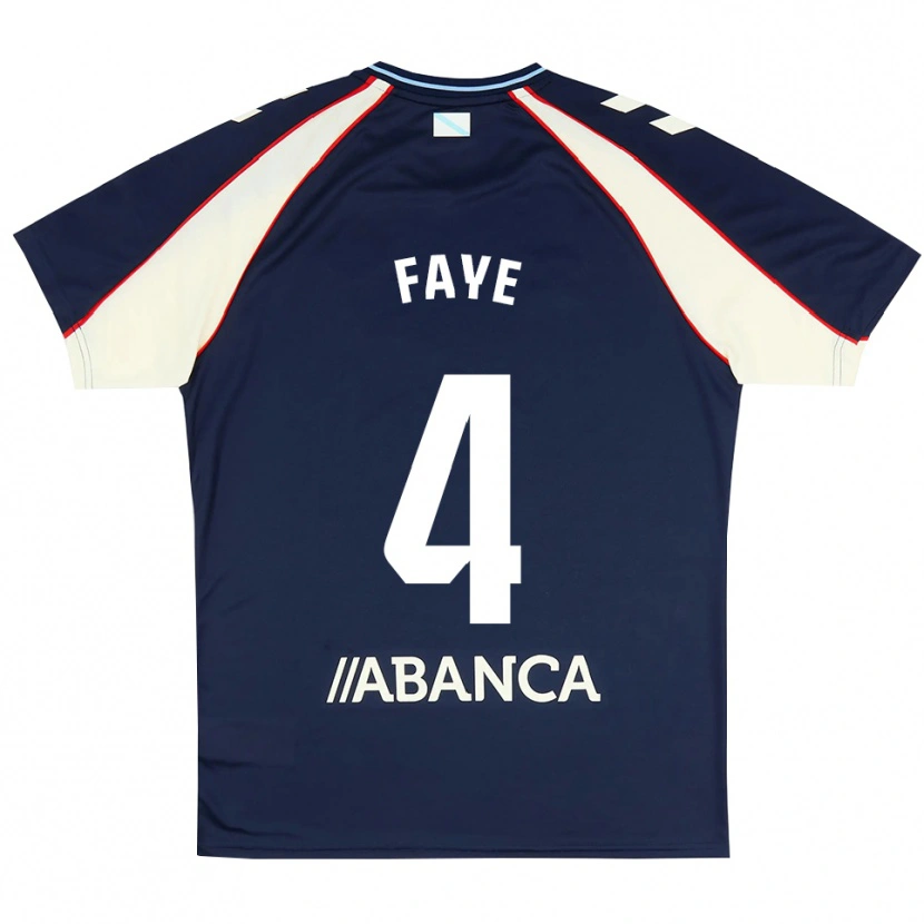 Danxen Dames Abdoulaye Faye #4 Koninklijk Blauw Rood Wit Uitshirt Uittenue 2026/27 T-Shirt België
