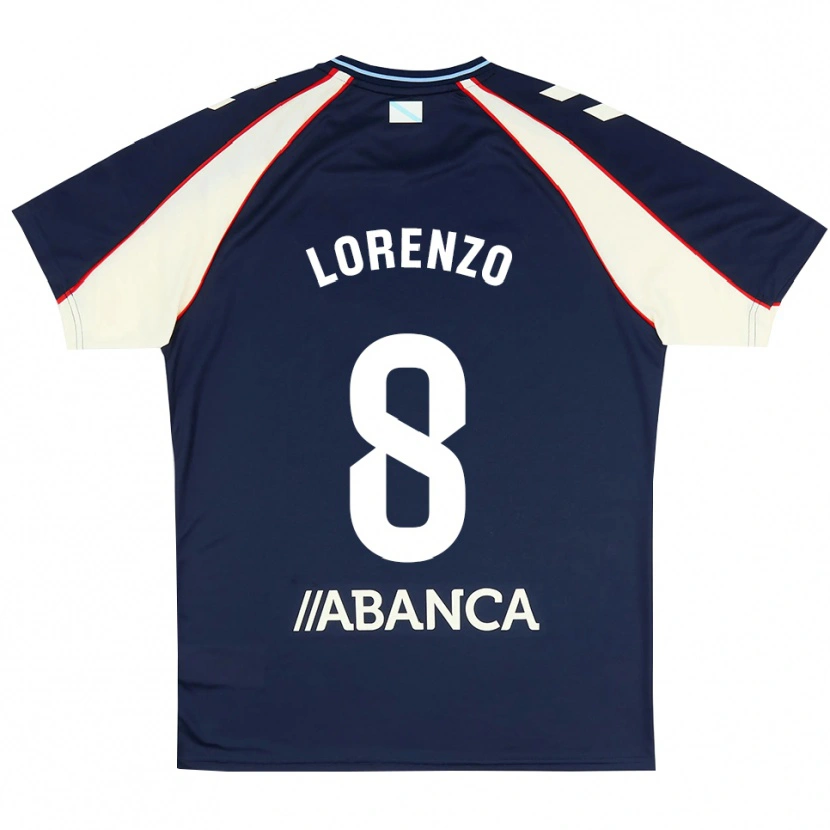 Danxen Dames Paula Lorenzo #8 Koninklijk Blauw Rood Wit Uitshirt Uittenue 2026/27 T-Shirt België