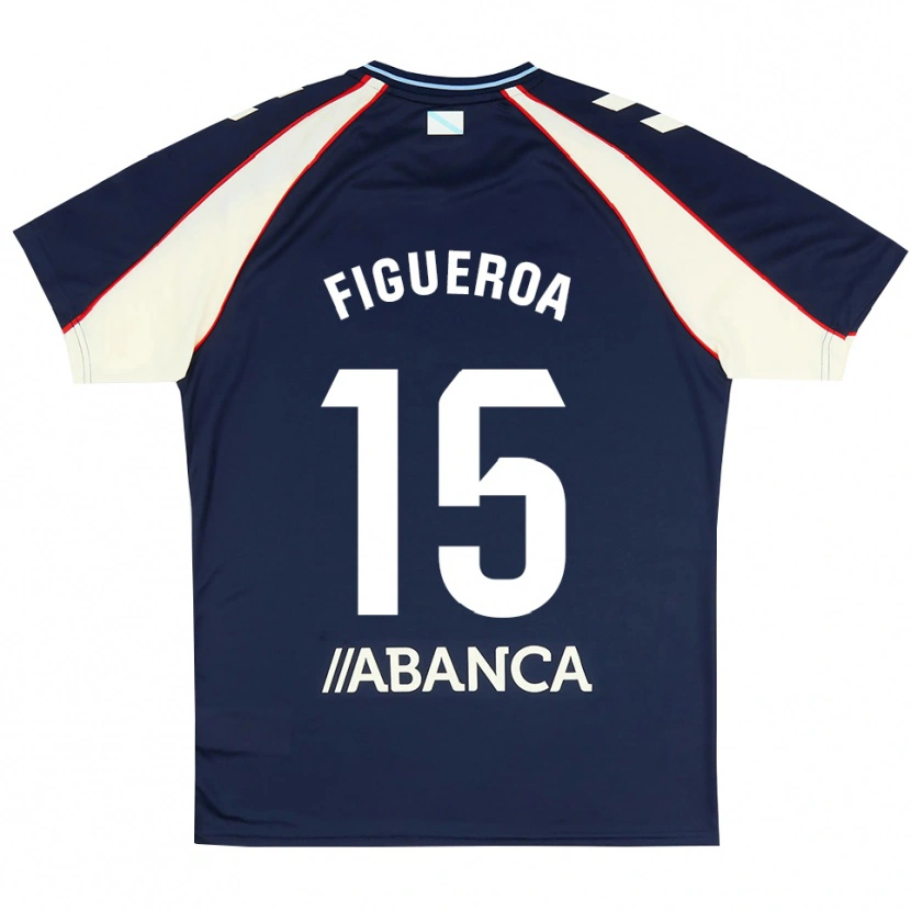 Danxen Dames María Figueroa #15 Koninklijk Blauw Rood Wit Uitshirt Uittenue 2026/27 T-Shirt België