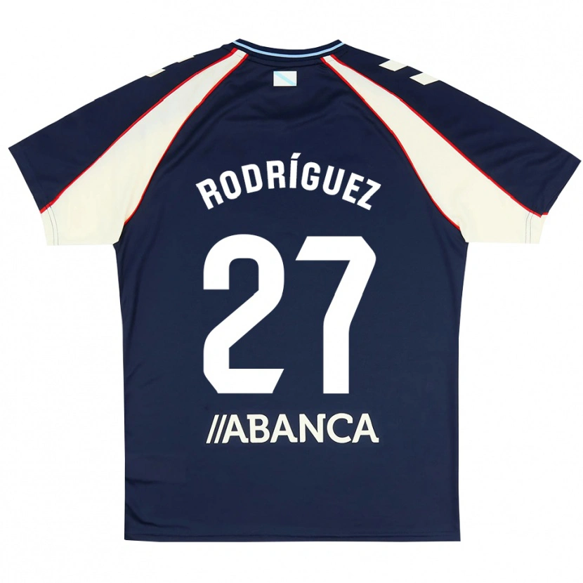 Danxen Dames Noah Rodríguez #27 Koninklijk Blauw Rood Wit Uitshirt Uittenue 2026/27 T-Shirt België
