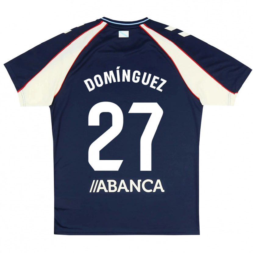 Danxen Dames Emma Domínguez #27 Koninklijk Blauw Rood Wit Uitshirt Uittenue 2026/27 T-Shirt België