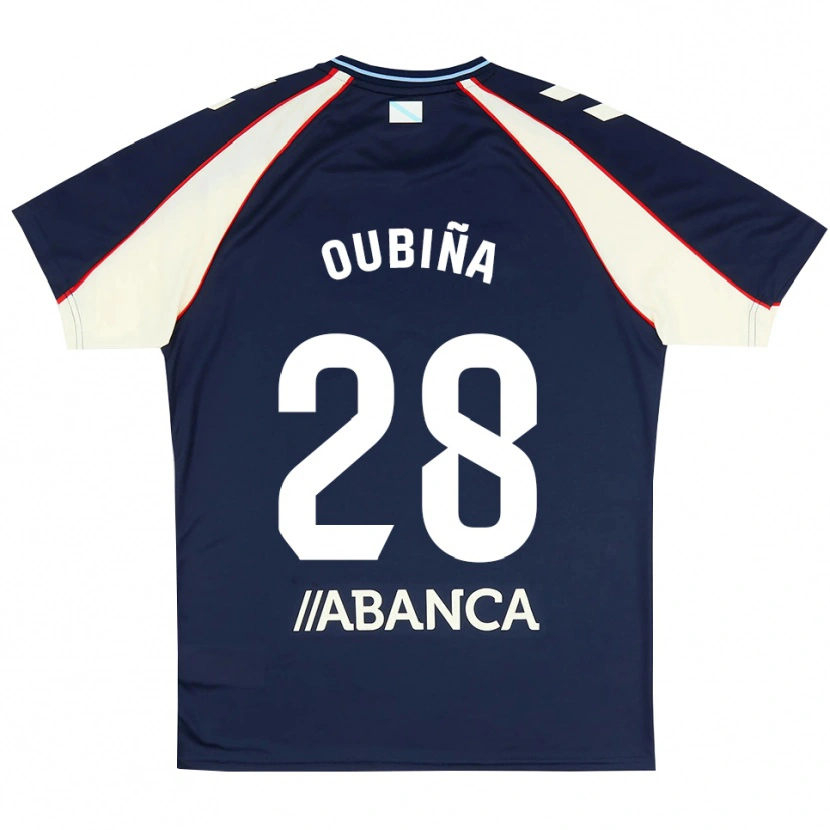Danxen Dames Jimena Oubiña #28 Koninklijk Blauw Rood Wit Uitshirt Uittenue 2026/27 T-Shirt België