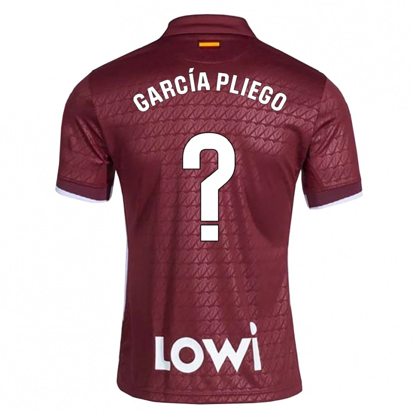 Danxen Dames Hugo García Pliego #0 Donkerrood Wit Uitshirt Uittenue 2026/27 T-Shirt België