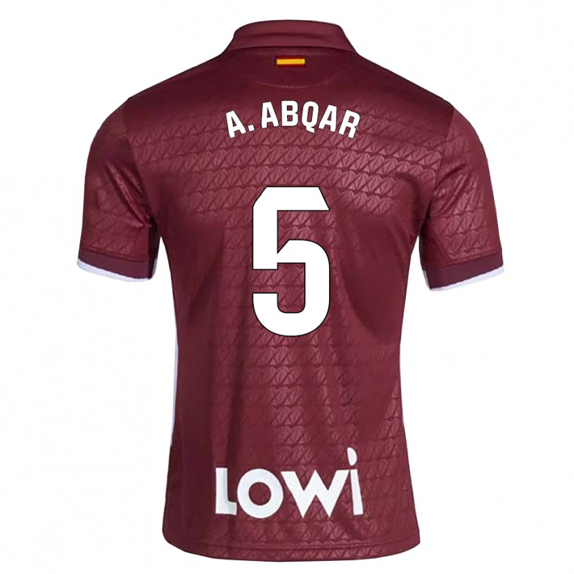 Danxen Dames Abdel Abqar #5 Donkerrood Wit Uitshirt Uittenue 2026/27 T-Shirt België