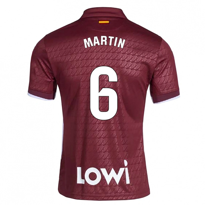 Danxen Dames Mario Martín #6 Donkerrood Wit Uitshirt Uittenue 2026/27 T-Shirt België