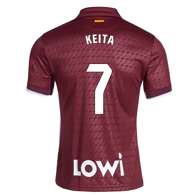 Danxen Dames Abdoulaye Keita #7 Donkerrood Wit Uitshirt Uittenue 2026/27 T-Shirt België