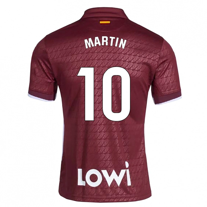 Danxen Dames Adrián Martín #10 Donkerrood Wit Uitshirt Uittenue 2026/27 T-Shirt België