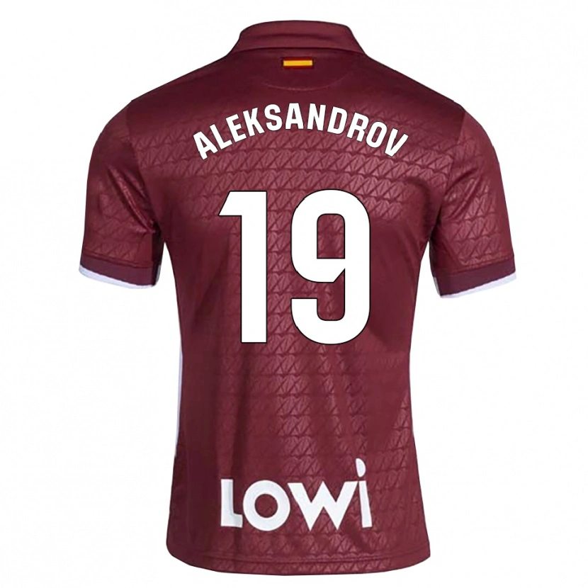 Danxen Dames Mykyta Aleksandrov #19 Donkerrood Wit Uitshirt Uittenue 2026/27 T-Shirt België