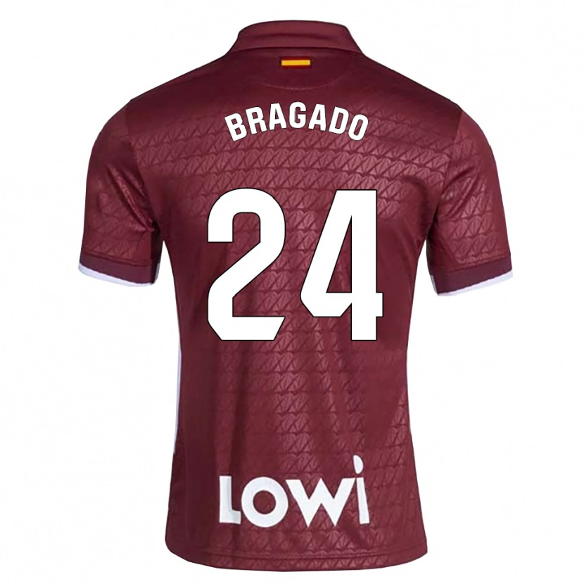 Danxen Dames Alonso Bragado #24 Donkerrood Wit Uitshirt Uittenue 2026/27 T-Shirt België