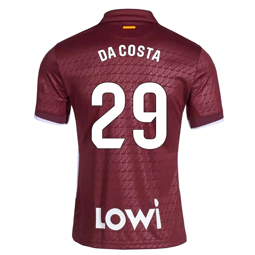 Danxen Dames Coba Da Costa #29 Donkerrood Wit Uitshirt Uittenue 2026/27 T-Shirt België