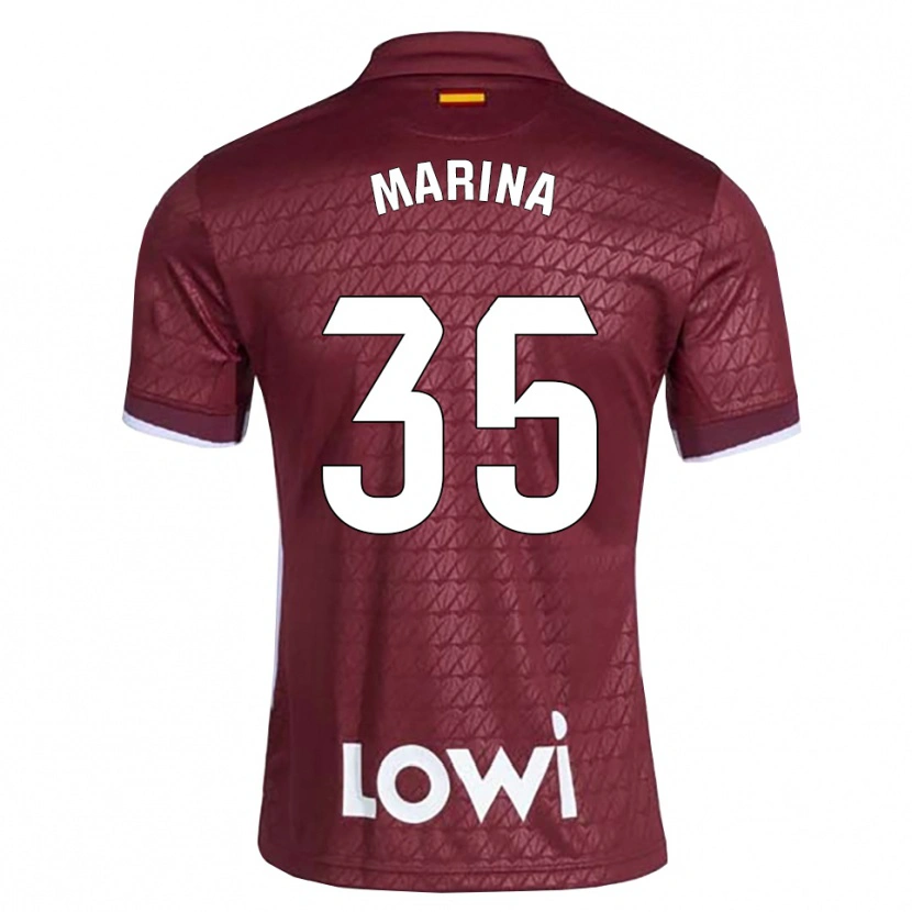 Danxen Dames Nacho Marina #35 Donkerrood Wit Uitshirt Uittenue 2026/27 T-Shirt België