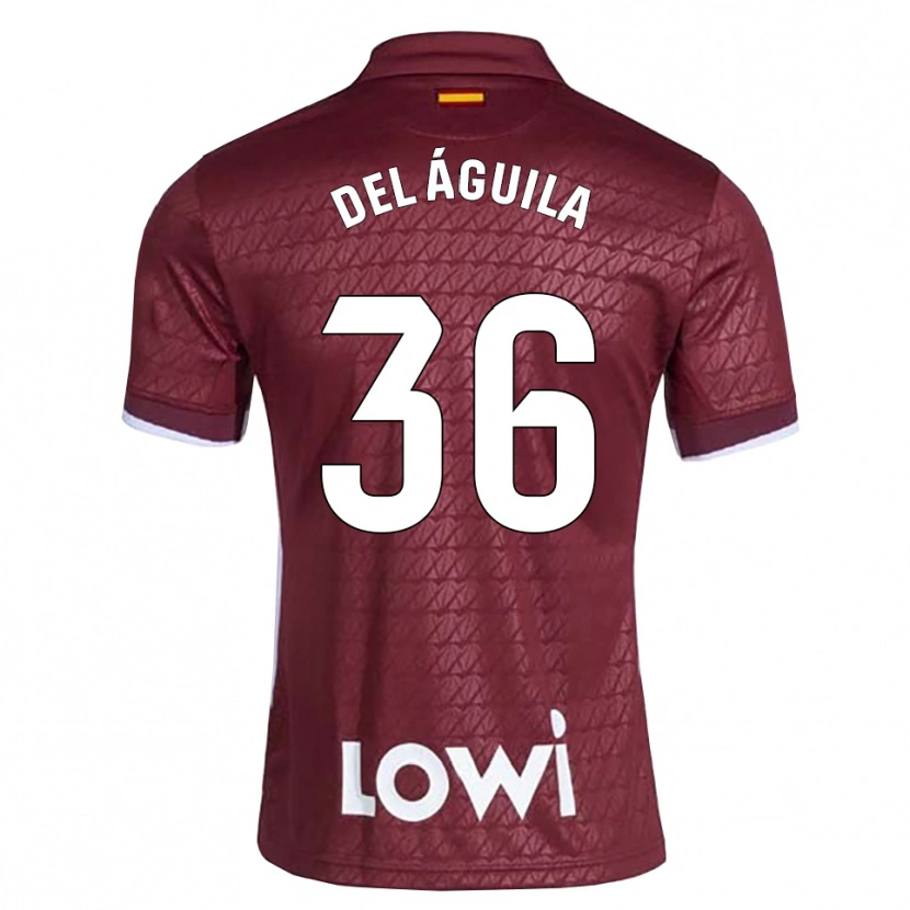 Danxen Dames Ángel Del Águila #36 Donkerrood Wit Uitshirt Uittenue 2026/27 T-Shirt België
