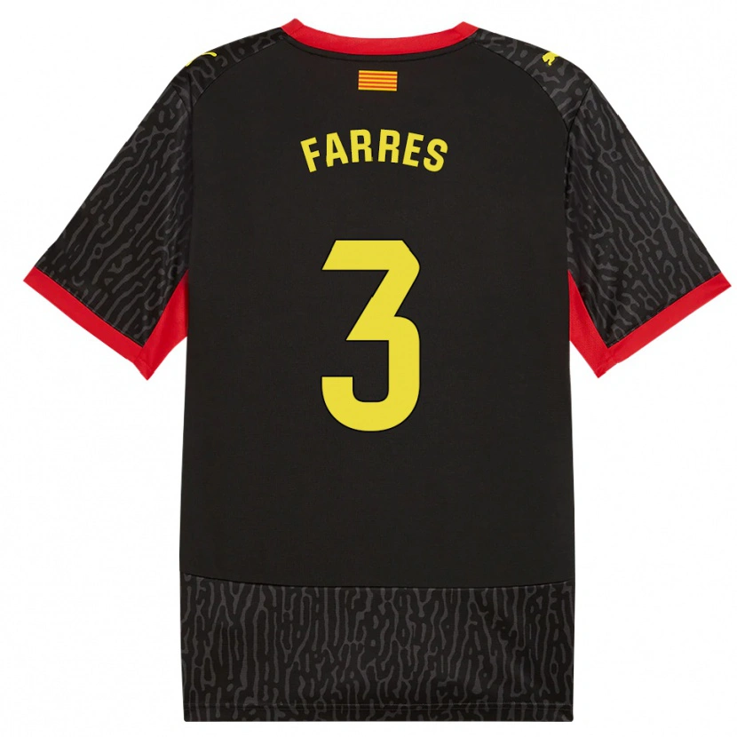 Danxen Dames Biel Farrés #3 Zwart Geel Rood Uitshirt Uittenue 2026/27 T-Shirt België