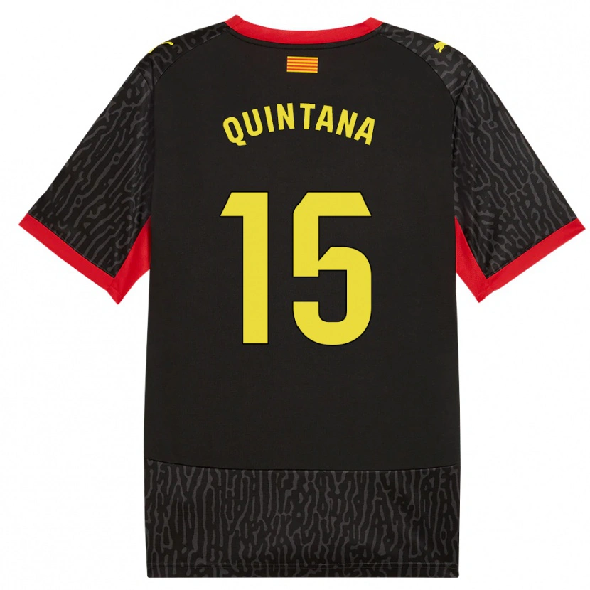 Danxen Dames Amru Quintana #15 Zwart Geel Rood Uitshirt Uittenue 2026/27 T-Shirt België