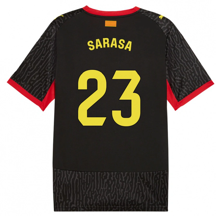 Danxen Dames Javi Sarasa #23 Zwart Geel Rood Uitshirt Uittenue 2026/27 T-Shirt België