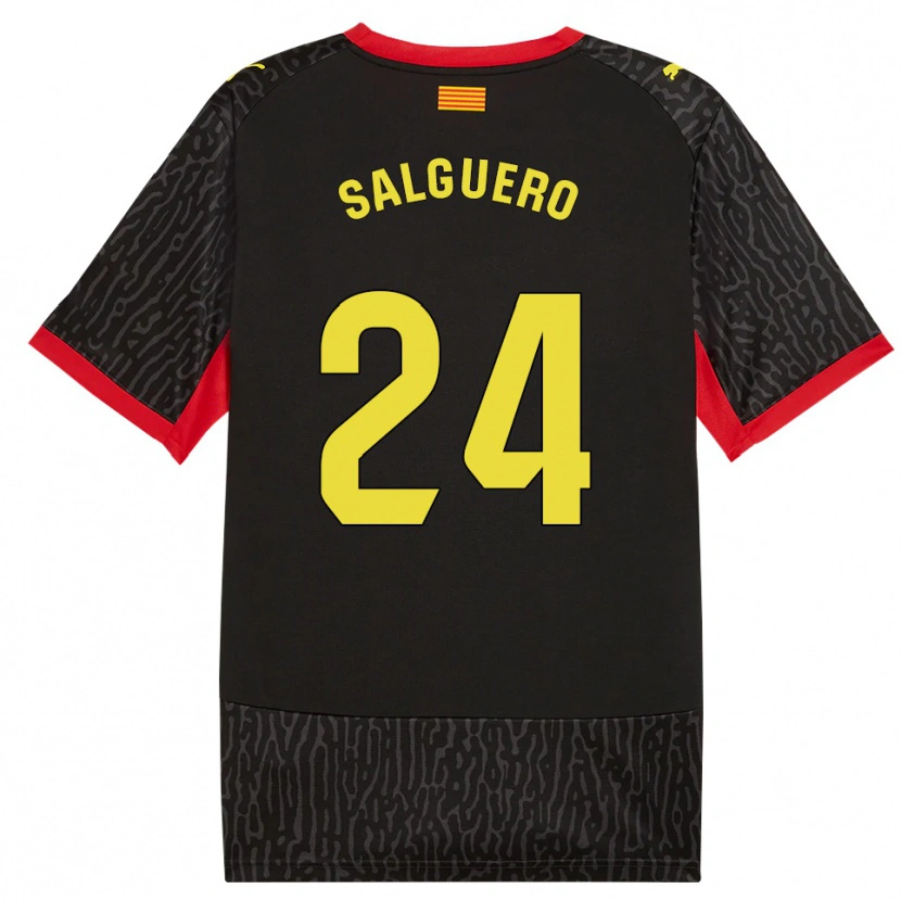 Danxen Dames Antonio Salguero #24 Zwart Geel Rood Uitshirt Uittenue 2026/27 T-Shirt België