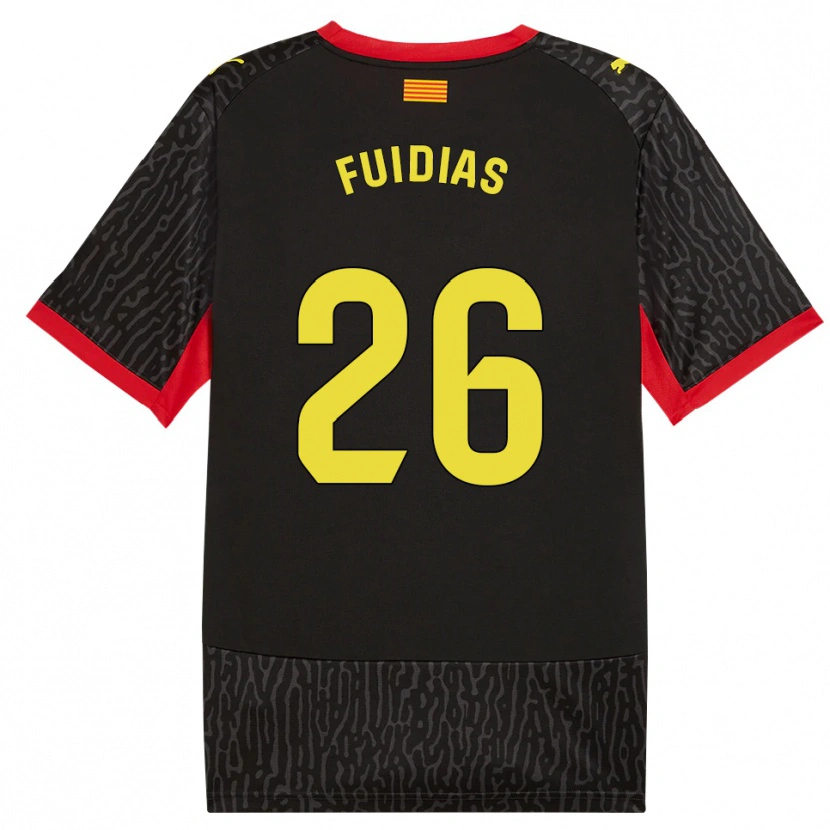 Danxen Dames Toni Fuidias #26 Zwart Geel Rood Uitshirt Uittenue 2026/27 T-Shirt België