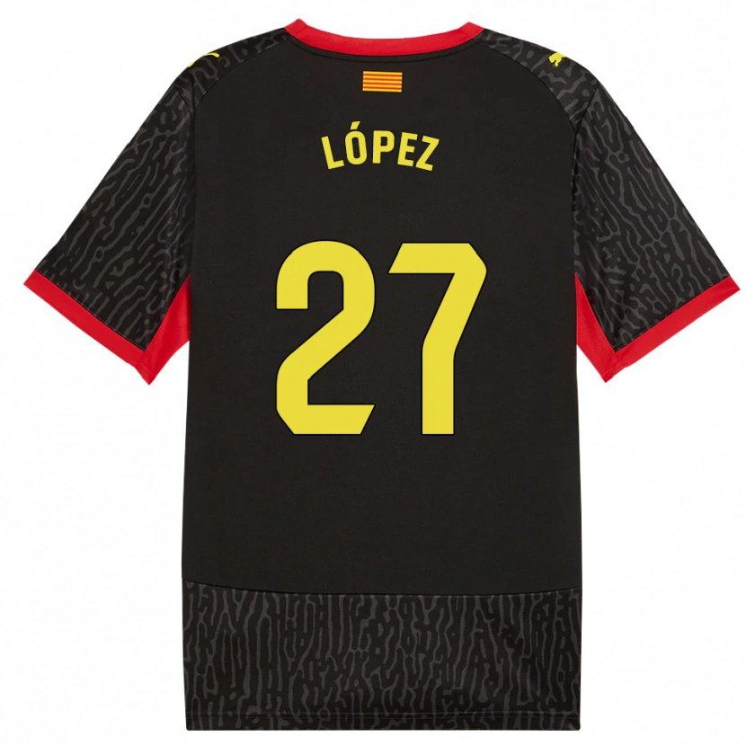 Danxen Dames Toni López #27 Zwart Geel Rood Uitshirt Uittenue 2026/27 T-Shirt België