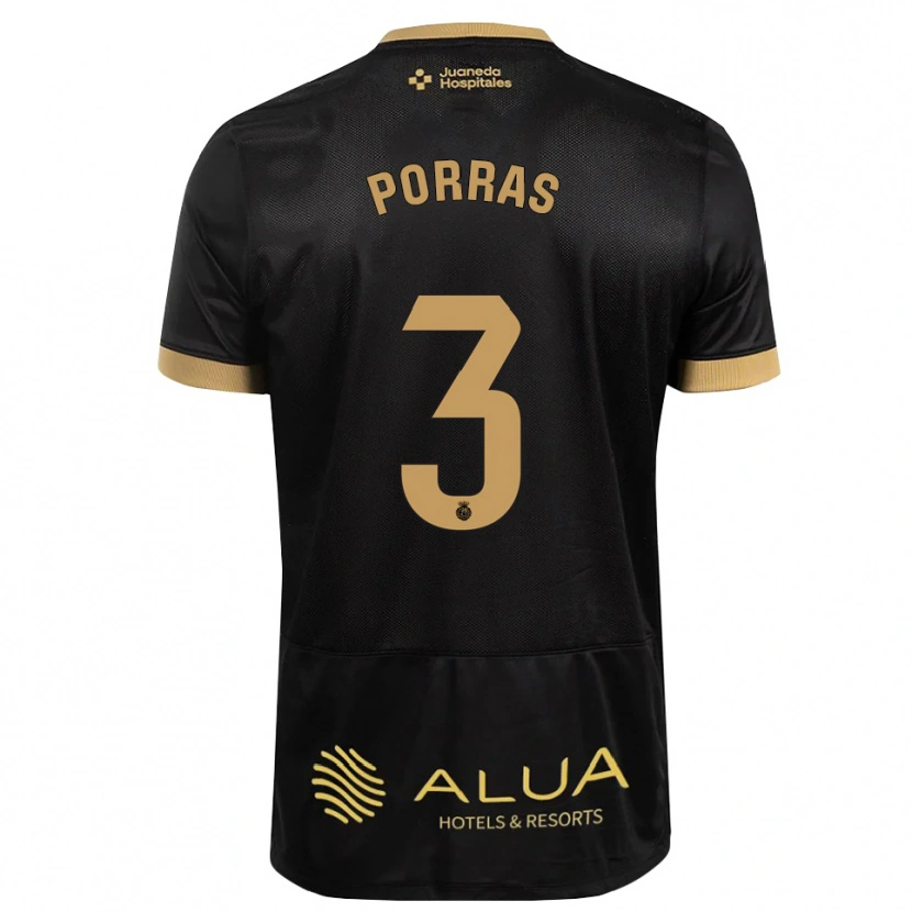 Danxen Dames Jordi Porras #3 Zwart Zandbruin Zwaar Hout Uitshirt Uittenue 2026/27 T-Shirt België