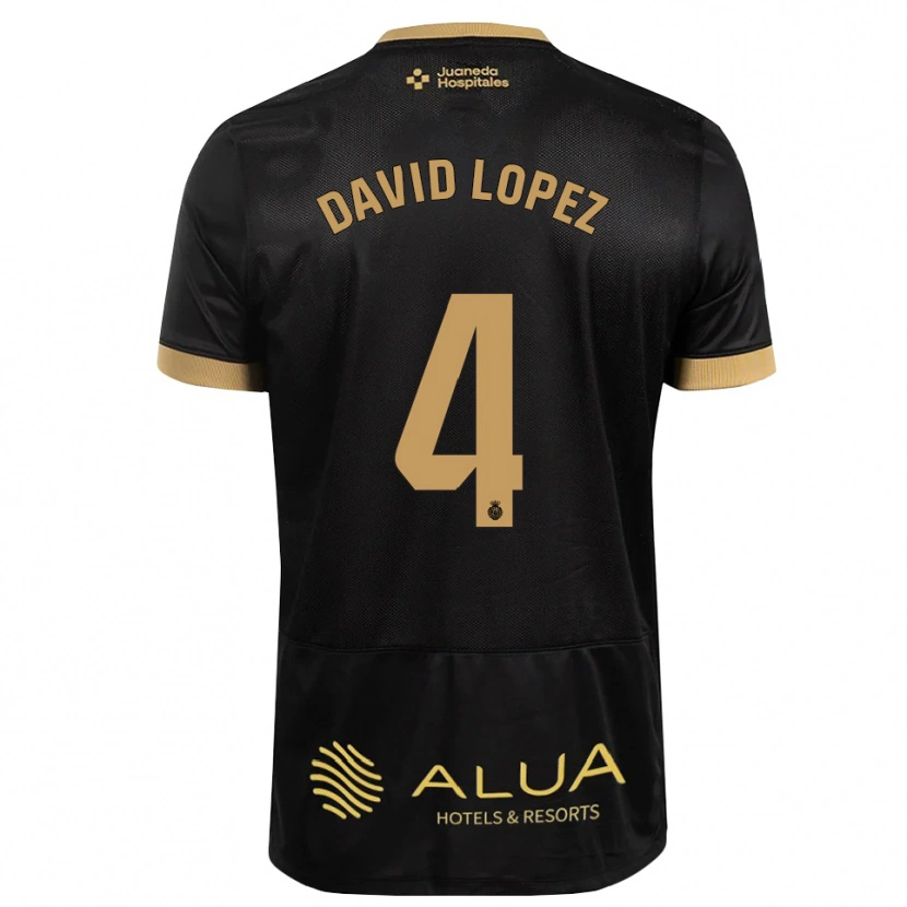 Danxen Dames David López #4 Zwart Zandbruin Zwaar Hout Uitshirt Uittenue 2026/27 T-Shirt België