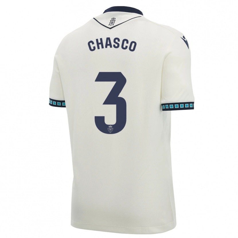 Danxen Dames Raúl Chasco #3 Wit Zwart Licht Hemelsblauw Uitshirt Uittenue 2026/27 T-Shirt België