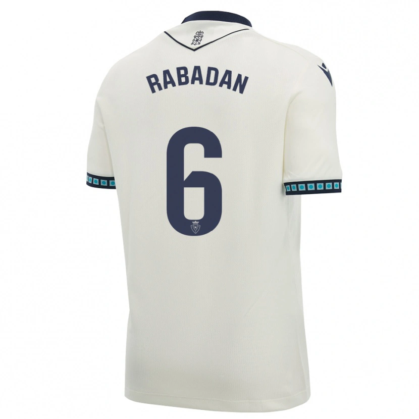 Danxen Dames David Rabadán #6 Wit Zwart Licht Hemelsblauw Uitshirt Uittenue 2026/27 T-Shirt België