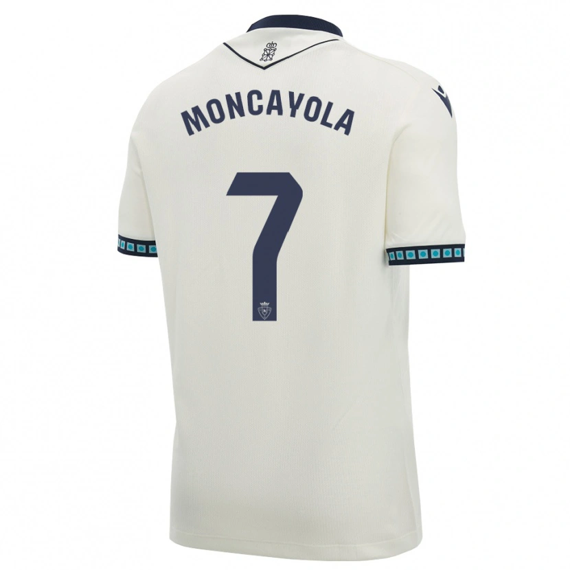 Danxen Dames Jon Moncayola #7 Wit Zwart Licht Hemelsblauw Uitshirt Uittenue 2026/27 T-Shirt België