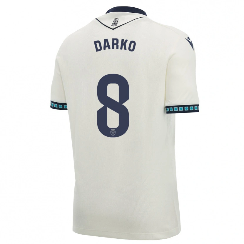 Danxen Dames Darko Brasanac #8 Wit Zwart Licht Hemelsblauw Uitshirt Uittenue 2026/27 T-Shirt België
