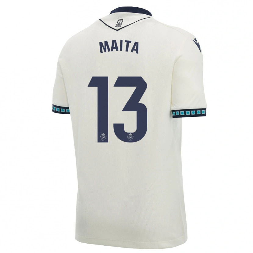 Danxen Dames Maitane Zalba Irañeta #13 Wit Zwart Licht Hemelsblauw Uitshirt Uittenue 2026/27 T-Shirt België