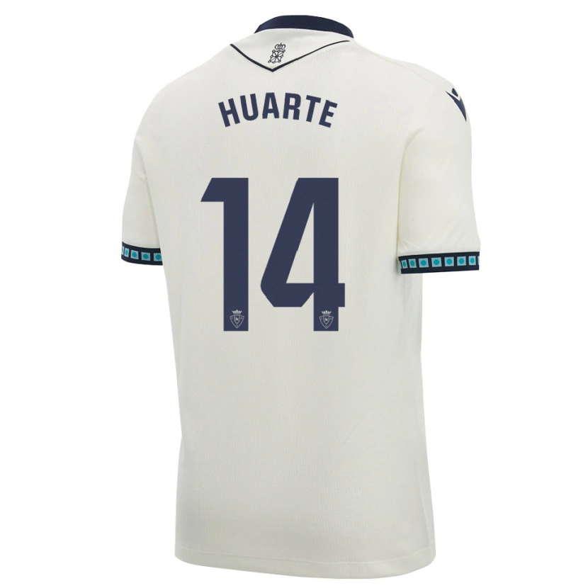 Danxen Dames Xabi Huarte #14 Wit Zwart Licht Hemelsblauw Uitshirt Uittenue 2026/27 T-Shirt België