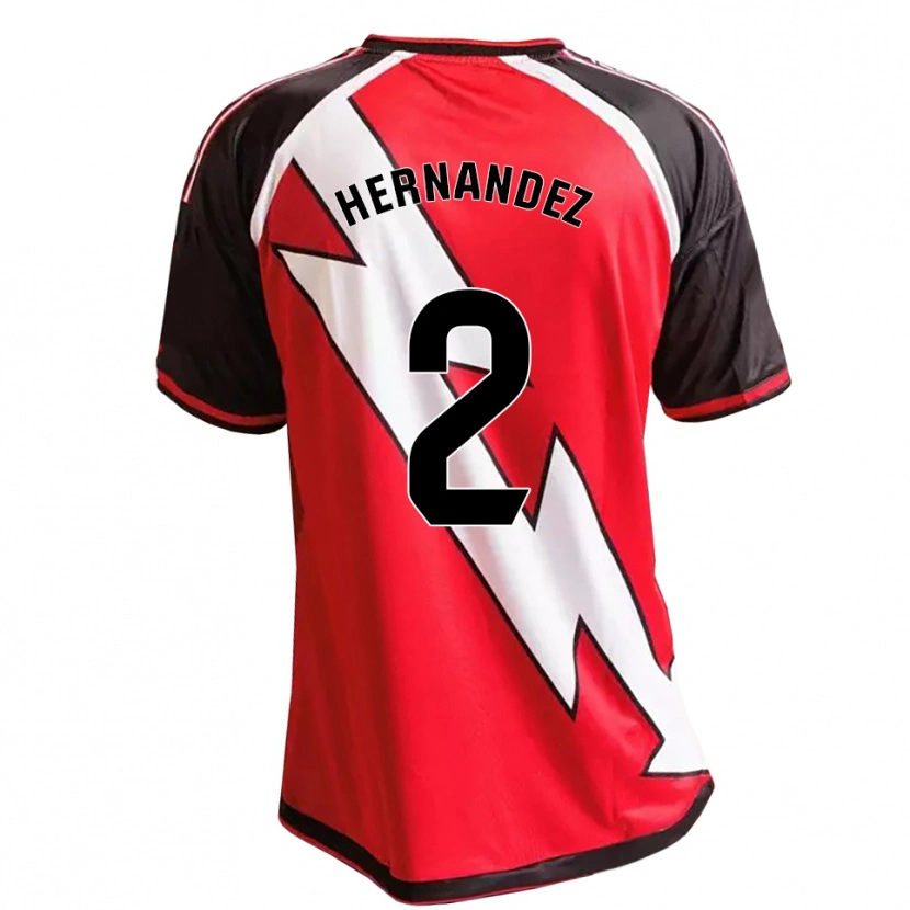 Danxen Dames Marco Hernández #2 Rood Zwart Wit Uitshirt Uittenue 2026/27 T-Shirt België
