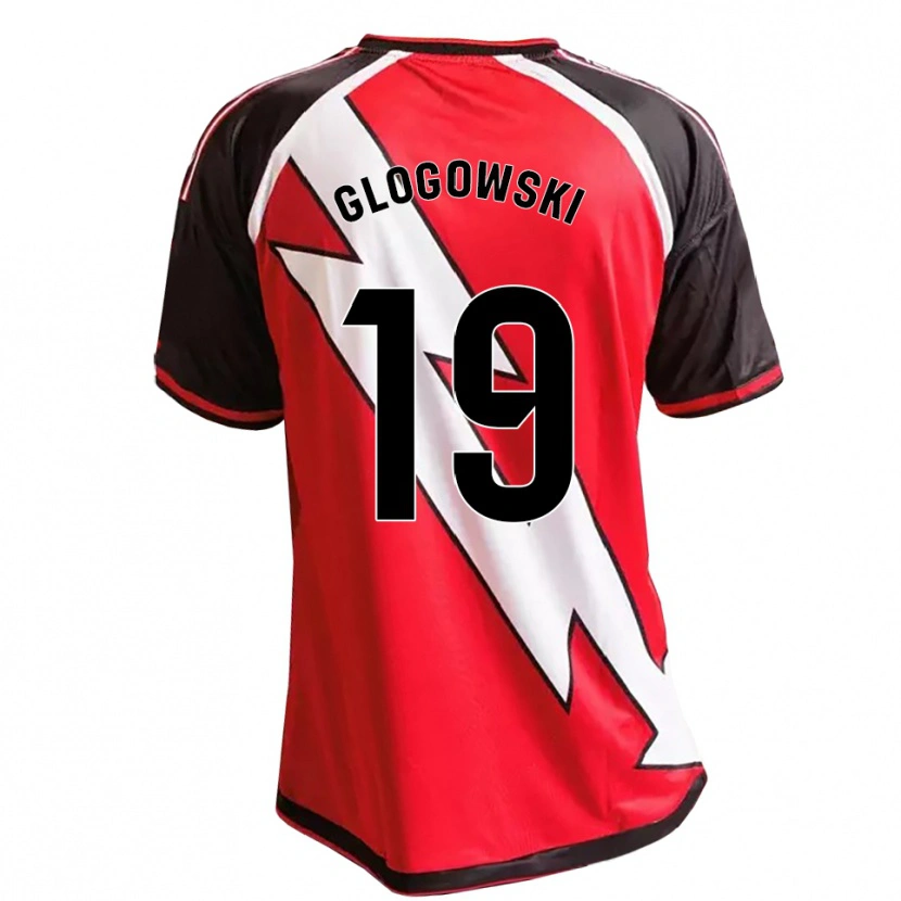 Danxen Dames Wiktor Glogowski #19 Rood Zwart Wit Uitshirt Uittenue 2026/27 T-Shirt België