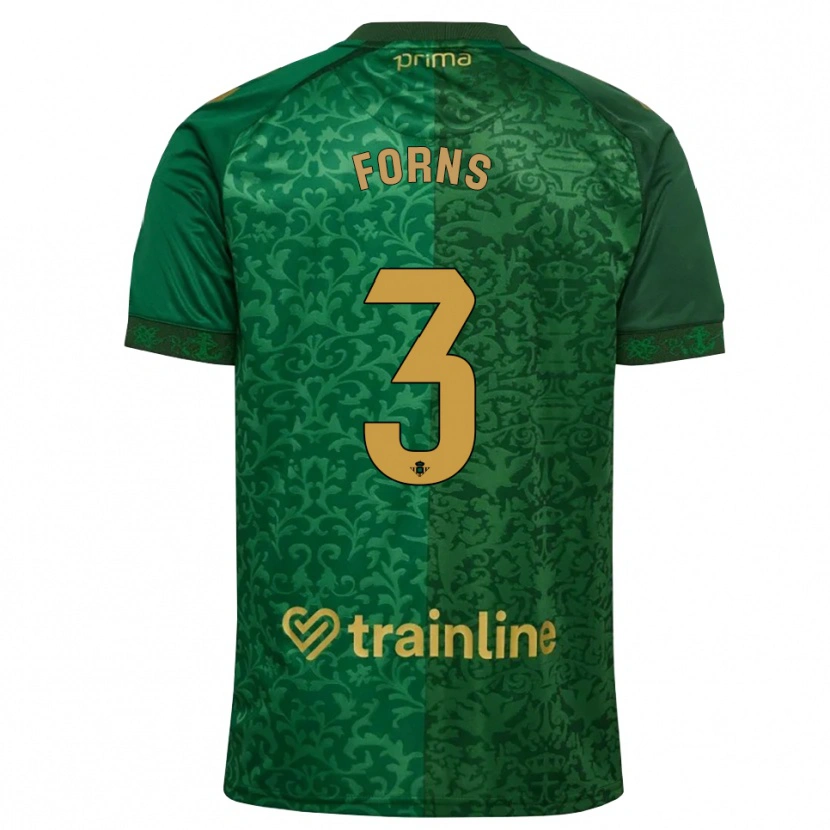 Danxen Dames Ian Forns #3 Bosgroen Donker Goudenrood Uitshirt Uittenue 2026/27 T-Shirt België