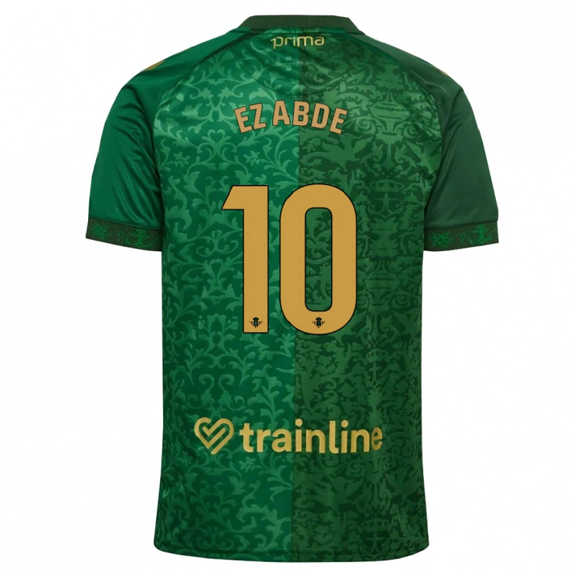 Danxen Dames Abde Ezzalzouli #10 Bosgroen Donker Goudenrood Uitshirt Uittenue 2026/27 T-Shirt België