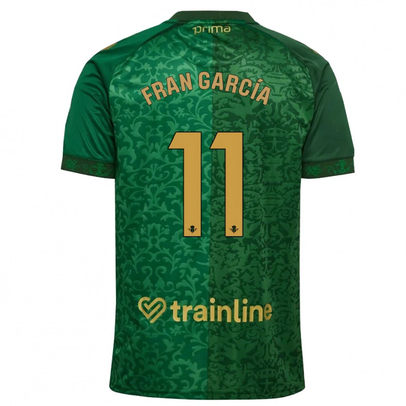 Danxen Dames Fran García #11 Bosgroen Donker Goudenrood Uitshirt Uittenue 2026/27 T-Shirt België