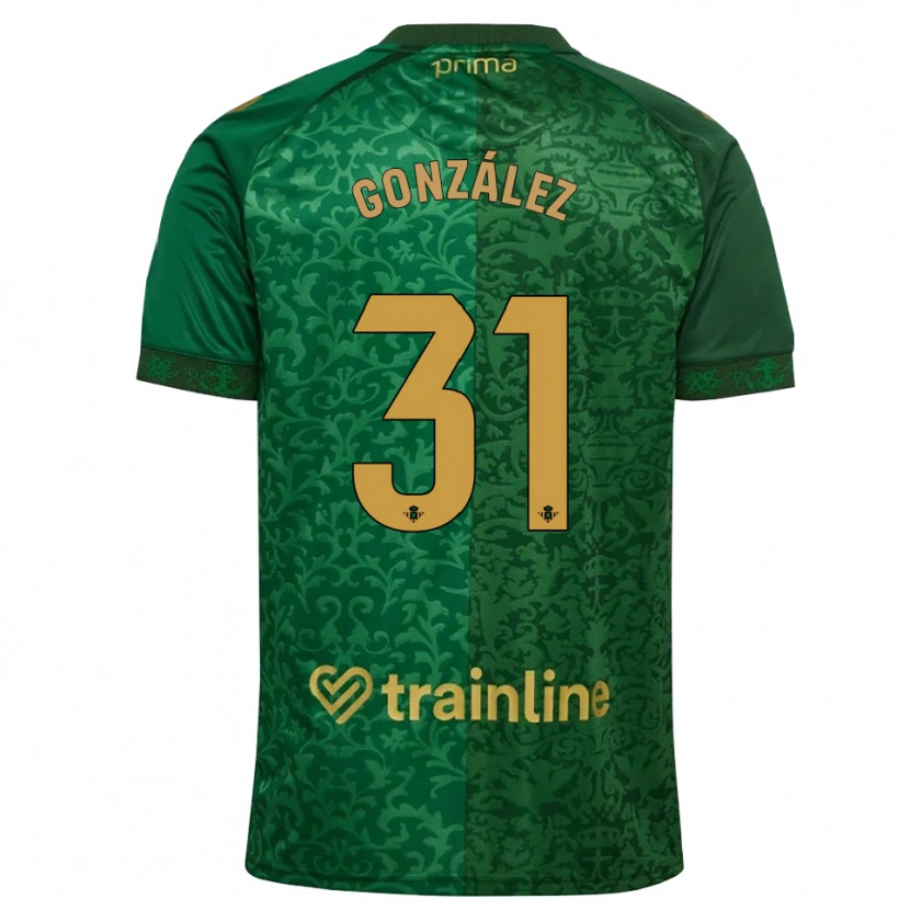 Danxen Dames Manu González #31 Bosgroen Donker Goudenrood Uitshirt Uittenue 2026/27 T-Shirt België