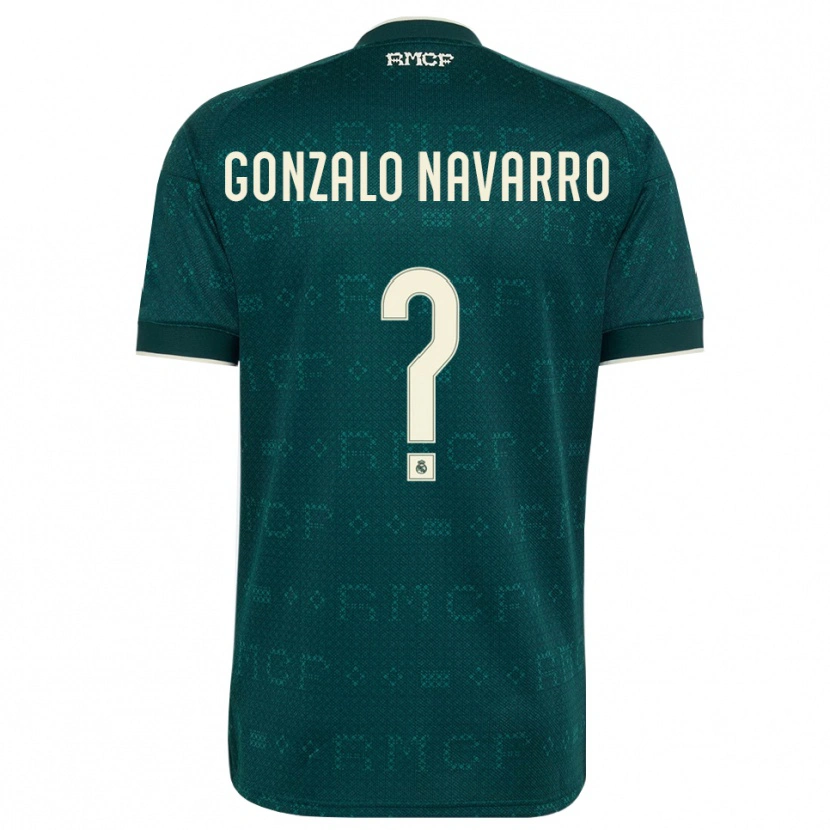 Danxen Dames Gonzalo Navarro #0 Donker Leigrijs Wit Uitshirt Uittenue 2026/27 T-Shirt België