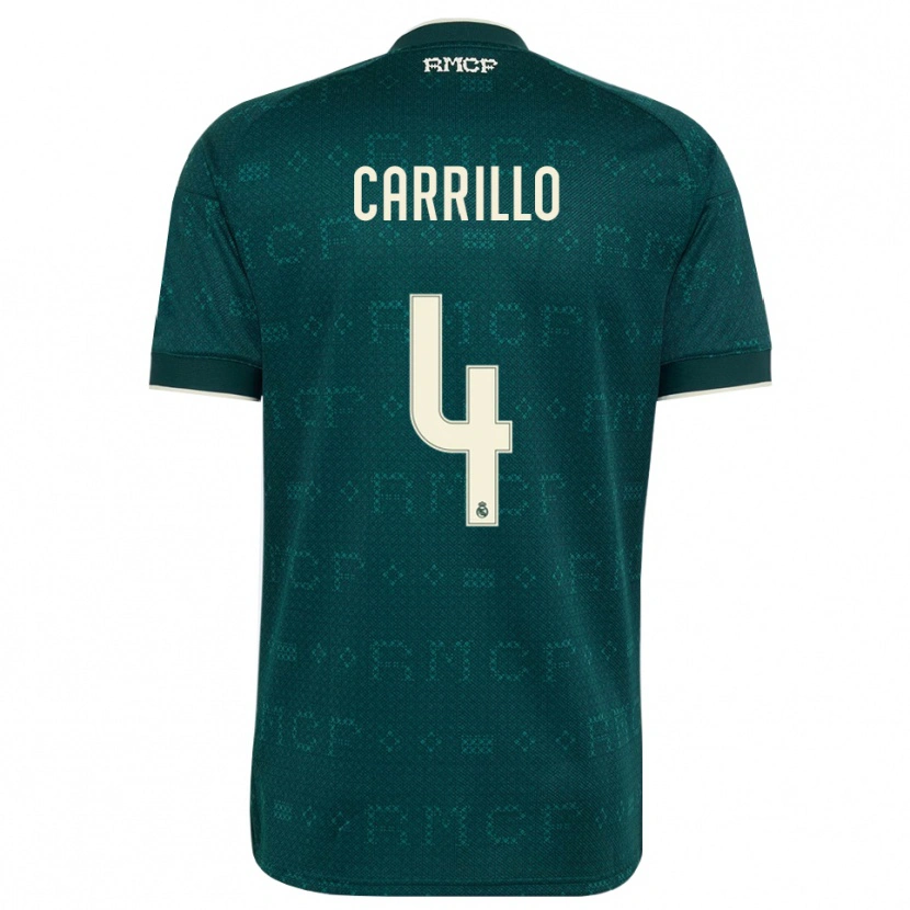 Danxen Dames Alvaro Carrillo #4 Donker Leigrijs Wit Uitshirt Uittenue 2026/27 T-Shirt België